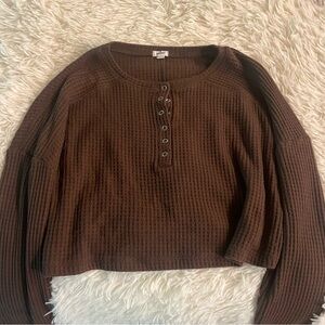 Liv Henley Waffle Long-sleeve